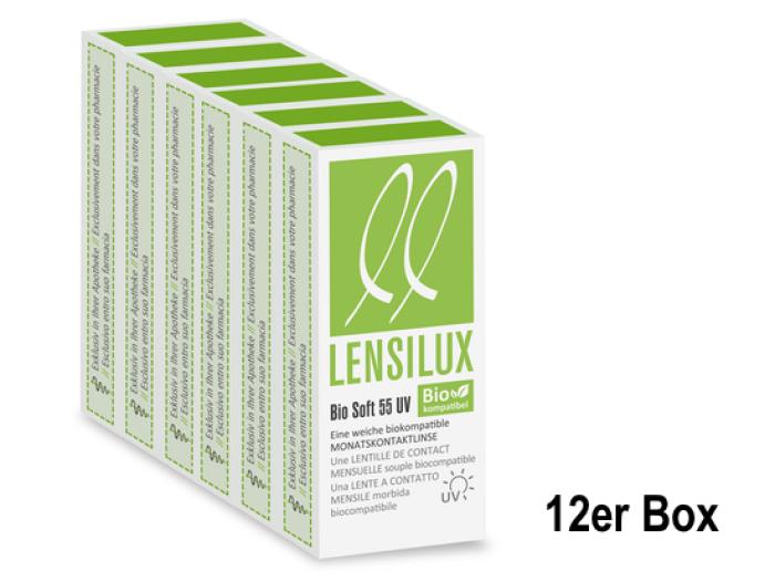LENSILUX Bio Soft 55 UV 12er Box